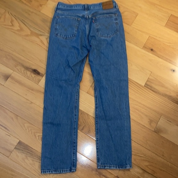 Levi’s 501 Original Fit Button Fly Distressed Jeans size 29x30, EUC - Picture 9 of 13